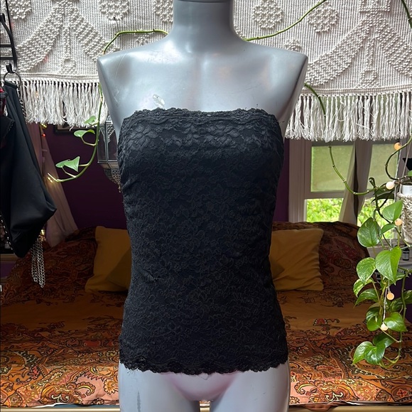 Vintage 90’s blue strapless tube top